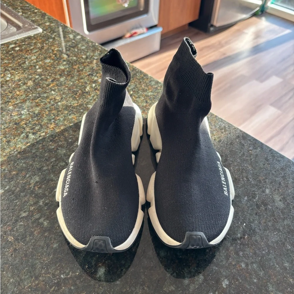 Balenciaga Women’s Black Sock Sneakers - Picture 2 of 4